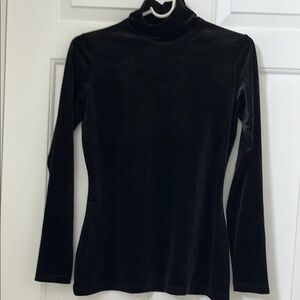 Susana Monaco Black Velvet Women's Top S